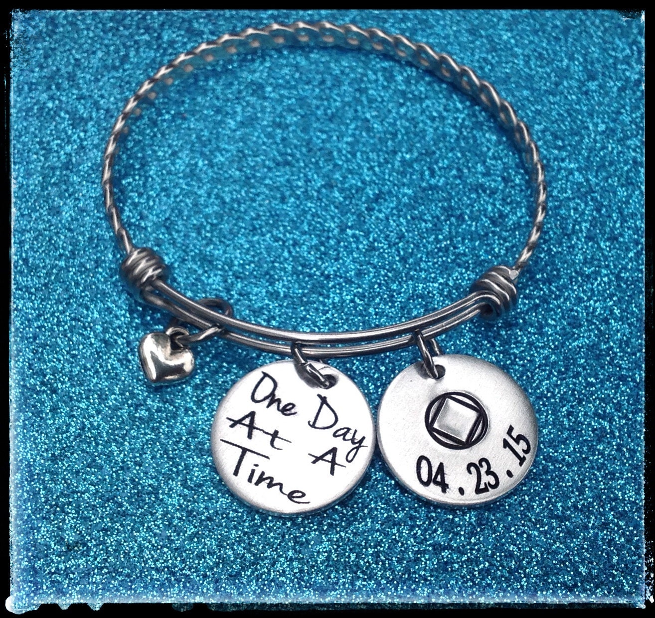 Sobriety Gift One day at a time Sobriety Anniversary