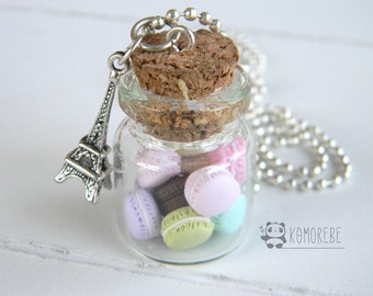 Macarons Paris, flask necklace, necklace
