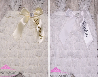 Baptism dress for baby girl, Christening dress, white baby dress, ivory baby dress, christening outfit, baptism outfit, personalized
