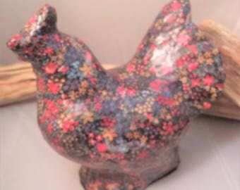 Paper mache chickens | Etsy