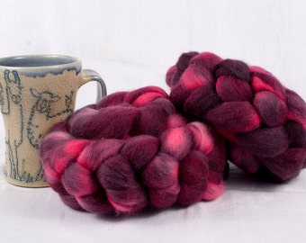 Corriedale Cross Wool Top Roving Spinning Fiber Small-batch Hand-dyed Laverock