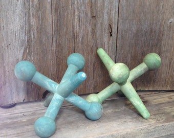 Set of two Vintage Oversized , Giant Jacks.