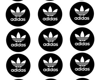 ADIDAS inspired cupcake toppers/stickers