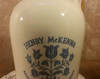 Henry Mckenna Bourbon Pottery Jug