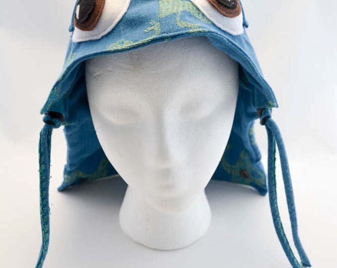 Custom Order for Amy C. - Hoodie Hood and Reach Straps Set, Tula Accessories - Gecko with Eyes