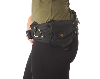 Utility Belt,Fanny Pack,Pocket Belt,Burning Man,Hip Bag,Hip Belt,Travel Money Belt,Passport Wallet,Fits IPhone 7Plus/Samsung Galaxy S7H.Gift