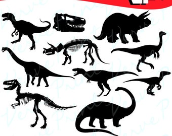 Dinosaur Silhouette Svg, Ai, Eps, Pdf Cutting file, Dinosaur SVG, vector clipart, silhouette cameo cricut clip art Commercial use