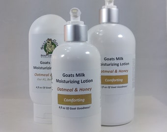 Lotion, Oatmeal & Honey lotion, Oatmeal Lotion, Goat Milk Lotion, Honey Lotion,
