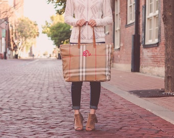 Monogram Tote Bag | Monogrammed Bag | Jute Tote Bag | Leather Tote | Christmas Gift | Gift for Her | Bridesmaids Gift | Gifts under 50