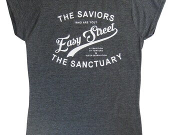 Daryl Easy Street Walking Dead Inspired T Shirt Top Womens ~ 100% Cotton ~ Great Gift ~ Black or Navy