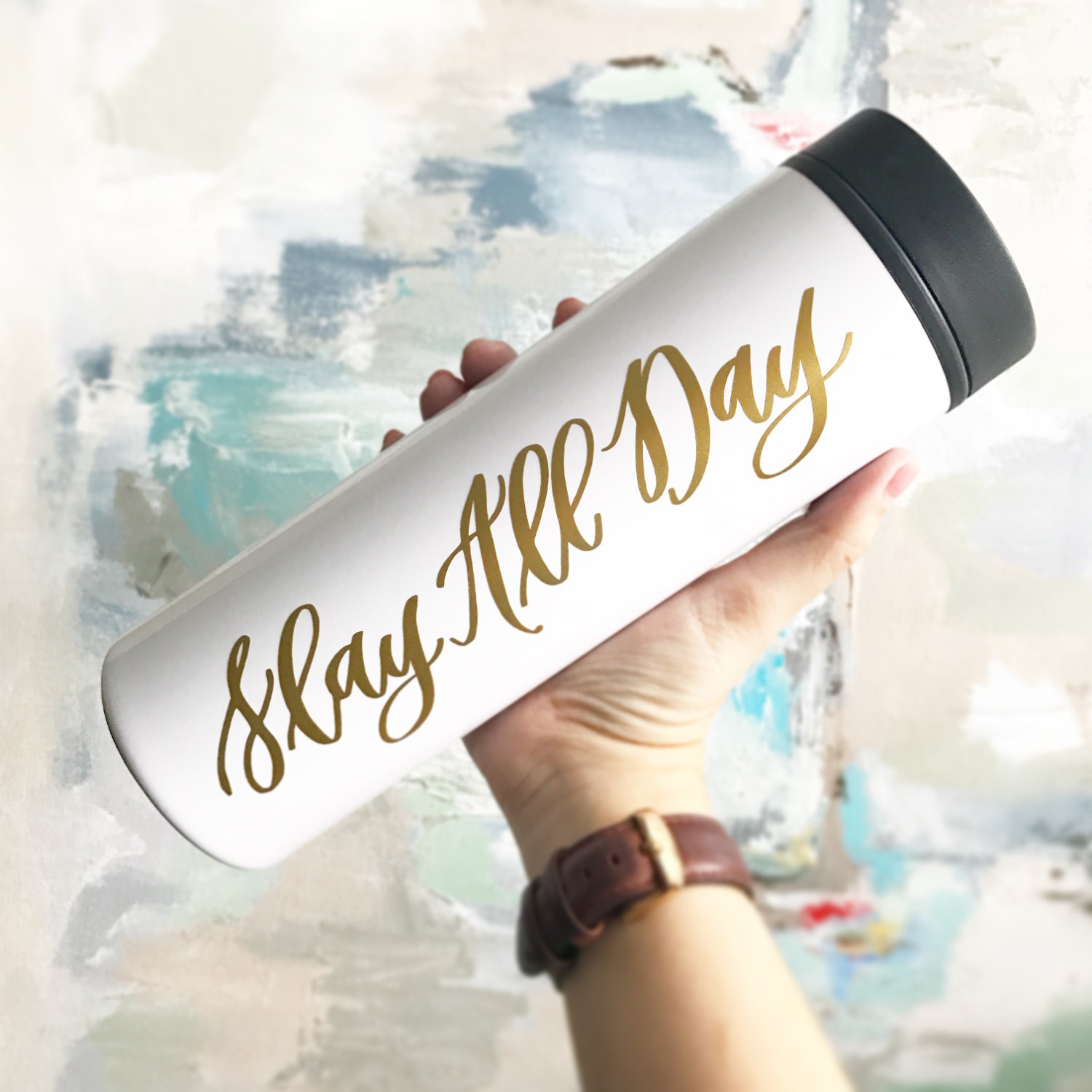 Slay All Day Mug - Travel Mug- Girl Boss Mug - Valentines Gift - Gift for Her -Coffee Mug -Coffee Lover - Personalized Mug - Boss Mug