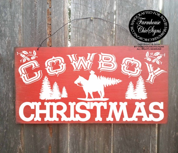 cowboy christmas, cowboy decor, country western decor, country decoration, cowboy sign, christmas sign, Christmas decor, 261/188