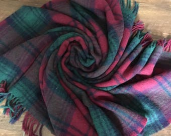 Vintage plaid blanket plaid blanket vintage plaid blanket plaid throw