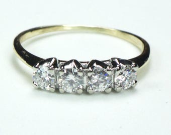 Vintage Diamond Wedding Ring Diamond Ring 14k Gold Wedding Band Vintage Diamond Wedding Band Love-Lite Diamond Wedding Ring