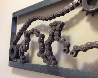 Welded chain art | Etsy