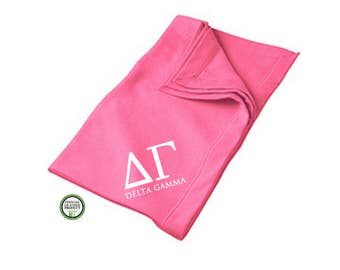 Delta Gamma Blanket, Sorority Throw Blanket, DG