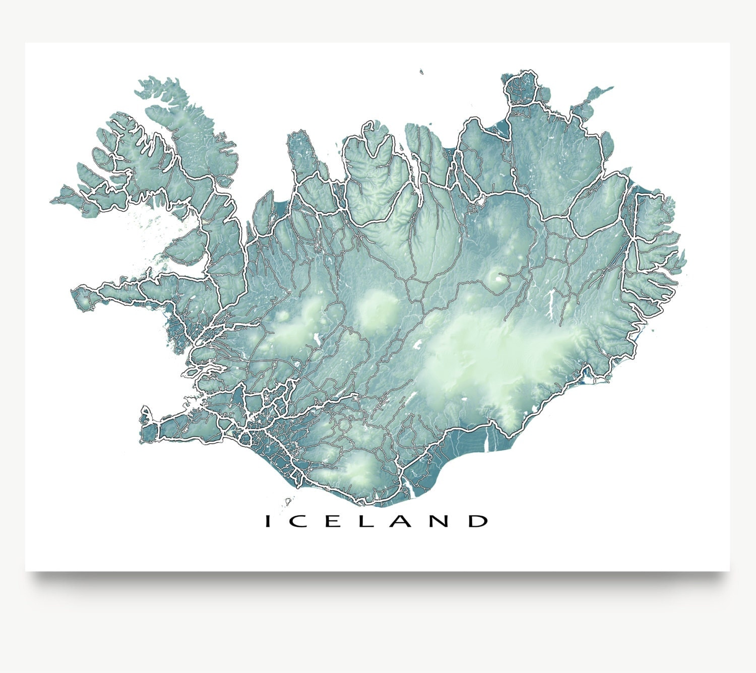 Pdf map Reykjavik Iceland
