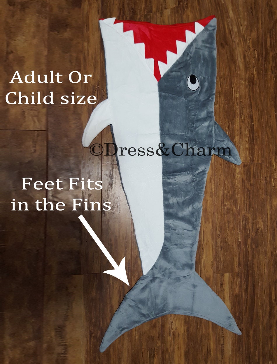 Shark Blanket Shark Sleeping Bag Shark Tail Blanket gift
