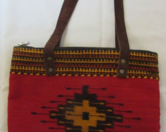 Handsome woven bag from Teotitlan