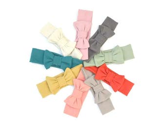 Baby Headband Set of 3 - Baby Bow Headband - Baby Gift - Baby Turban - Baby Headwrap - Newborn Headband - Bow Head Wrap - Baby Girl Headband