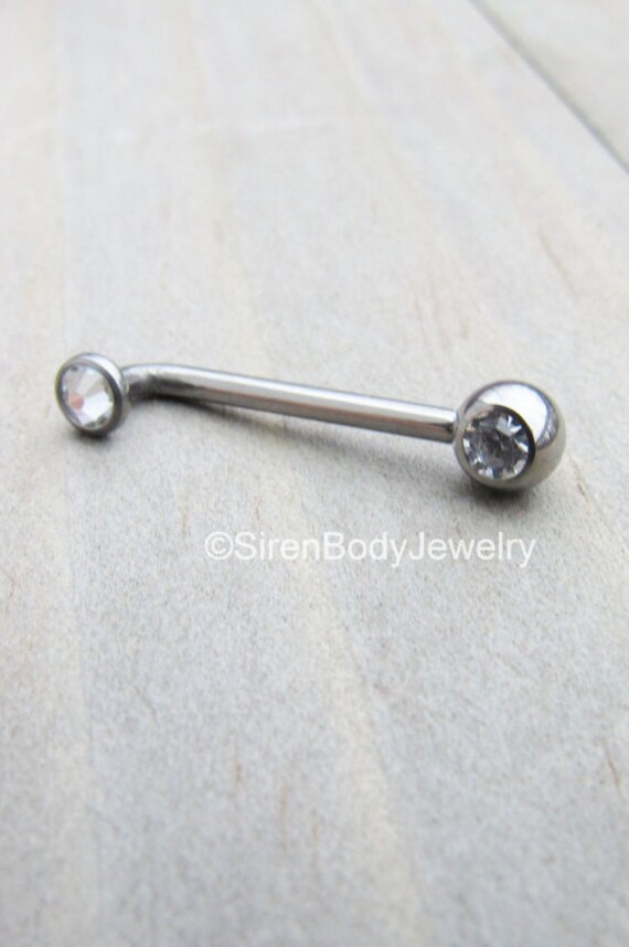 VCH piercing barbell 14g christina bars titanium high polish