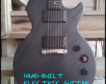 Black Cat Hand-Built Electric Guitar with optional 15-voice module