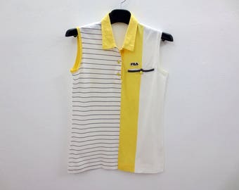 Fila Shirt Vintage Fila Top Fila Vintage Sleeveless Tennis Shirt Women Size S