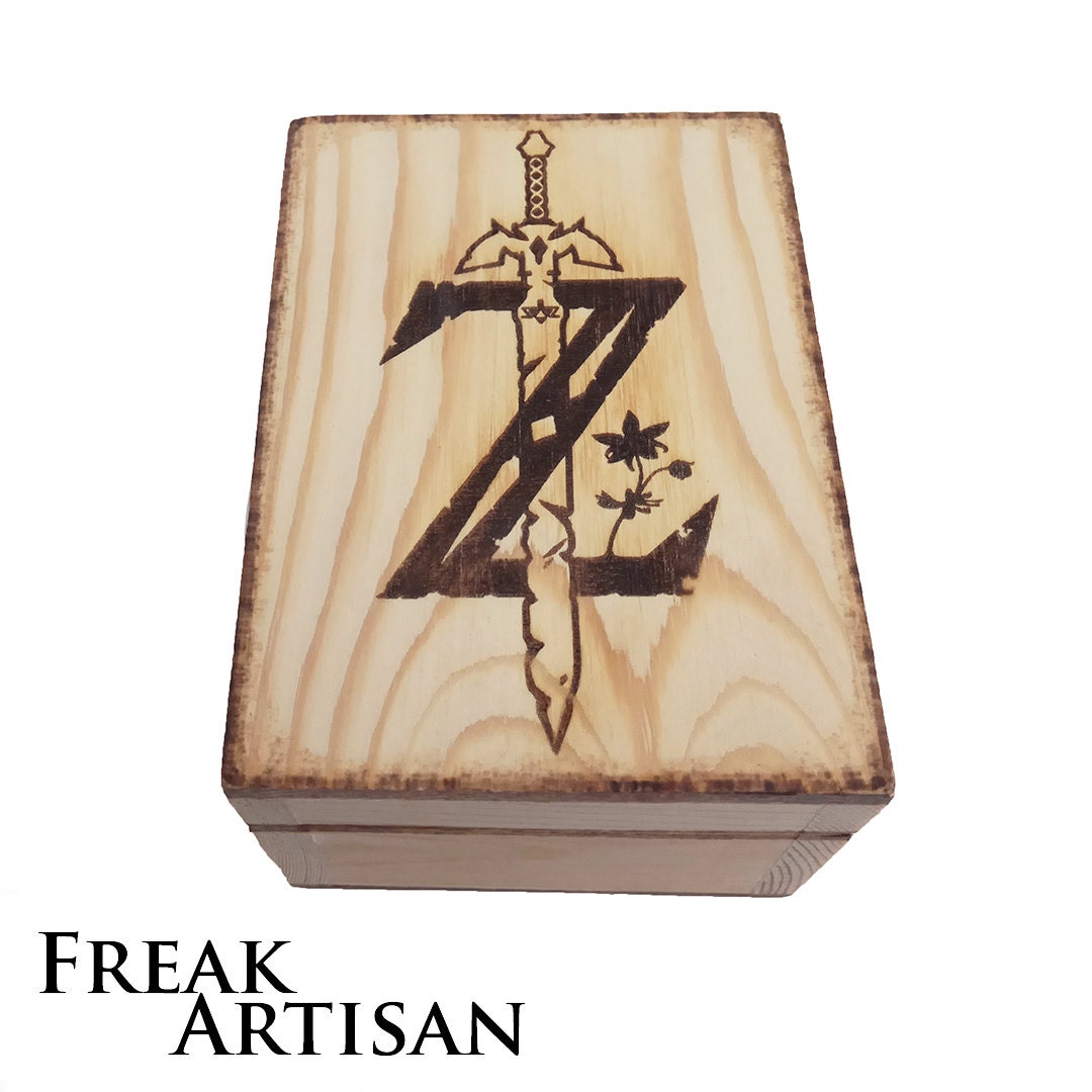 The Legend of Zelda Wooden Chest Pyrography by FreakArtisan