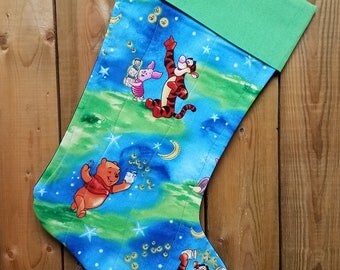 Winnie the Pooh Quilted Christmas Stocking