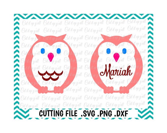 Download Owl Monogram Cutting File Svg Dxf Fcm Png Cut Files For