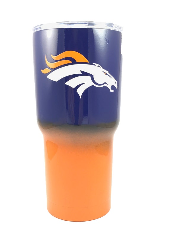 Denver Broncos personalized 30 oz Custom Powder Coated