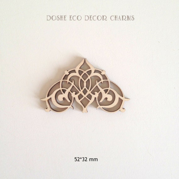 Nice Laser cut wood ornamental detail / Wood shapes / Wood