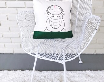 Bunny Pillow / Woodland Decor / Easter Decor / Woodland Bunny / Woodland Nursery