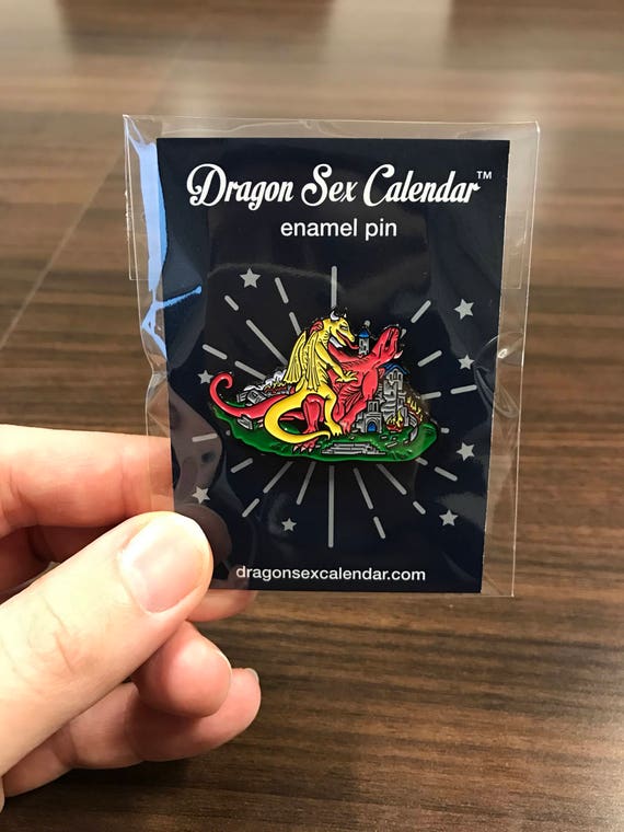 Dragon Sex Calendar Enamel Pin