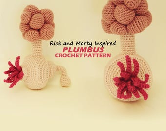 Amigurumi Plumbus Pattern / Rick and Morty Inspired Crochet Pattern / Photo Tutorial / Instant Download