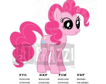 Pinkie Pie SVG DXF FCM Electronic cutting files for Cricut Design Space - Silhouette Studio