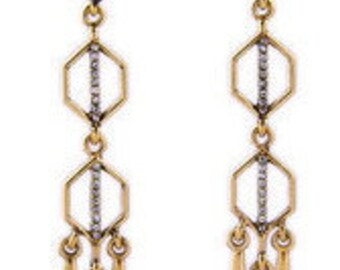Egyptian Geometric Dangle Earrings EA6077i