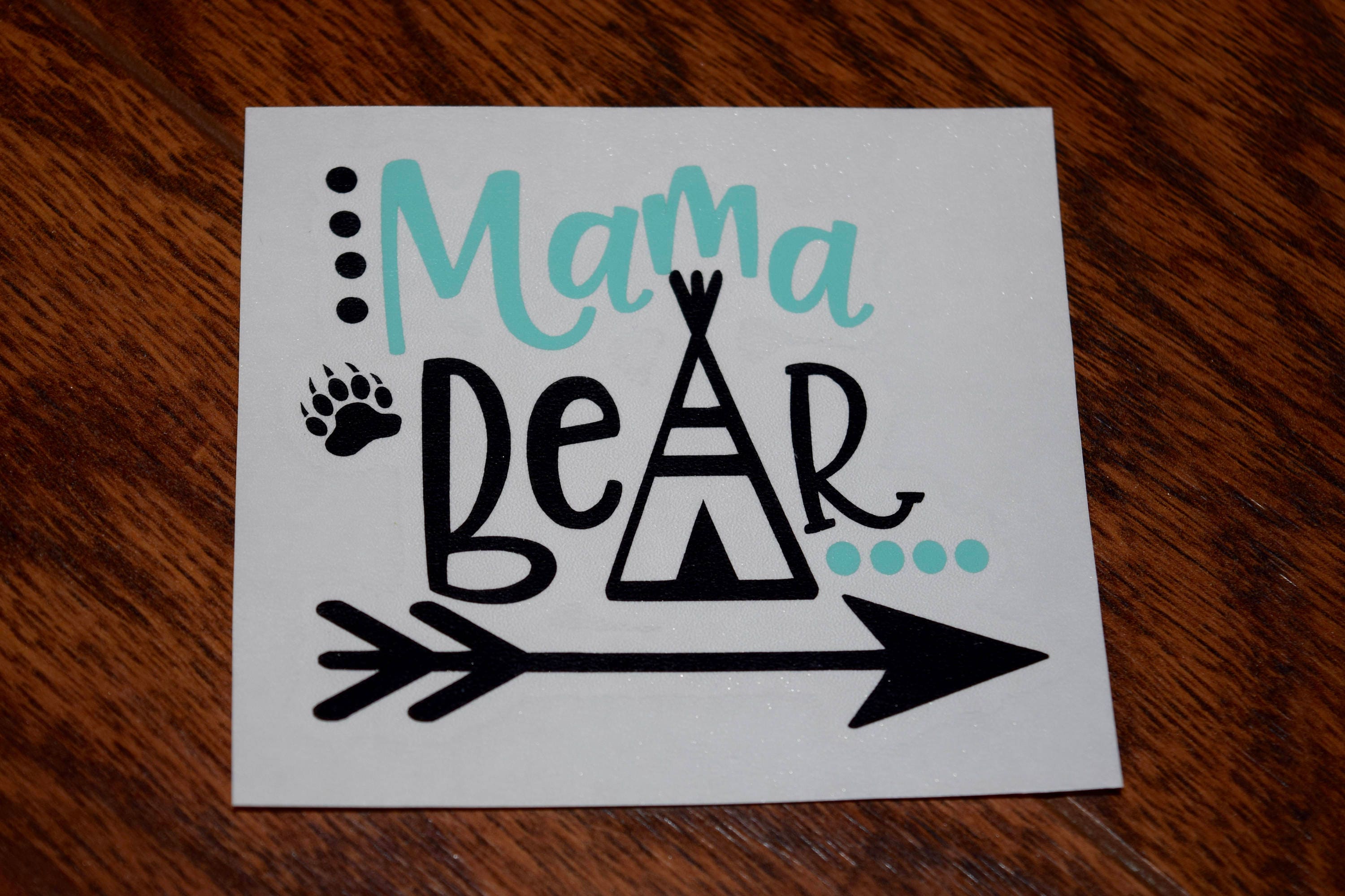 Mama Bear Decal Mama Bear Sticker Mama Bear Bear Decal