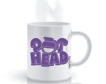 Pot Head 3 - Funny Coffee Mug, Coffee Pot, Pun