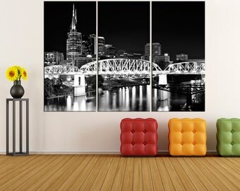 Nashville Wall Art nashville skyline | etsy Nashville Wall Art nashville skyline | etsy