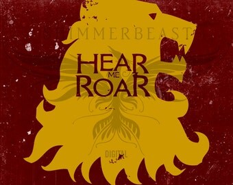 Game of Thrones svg | House Lannister svg | Hear Me Roar svg | Game of Thrones fan svg | GOT svg | Lannister Hear Me Roar SVG | SVG Cut File