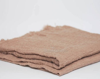 Newborn Khaki Wrap, Soft Swaddle Photography Prop, Newborn Baby wrap, baby wrap prop, newborn wrap, newborn photo prop, Baby Muslin Swaddle