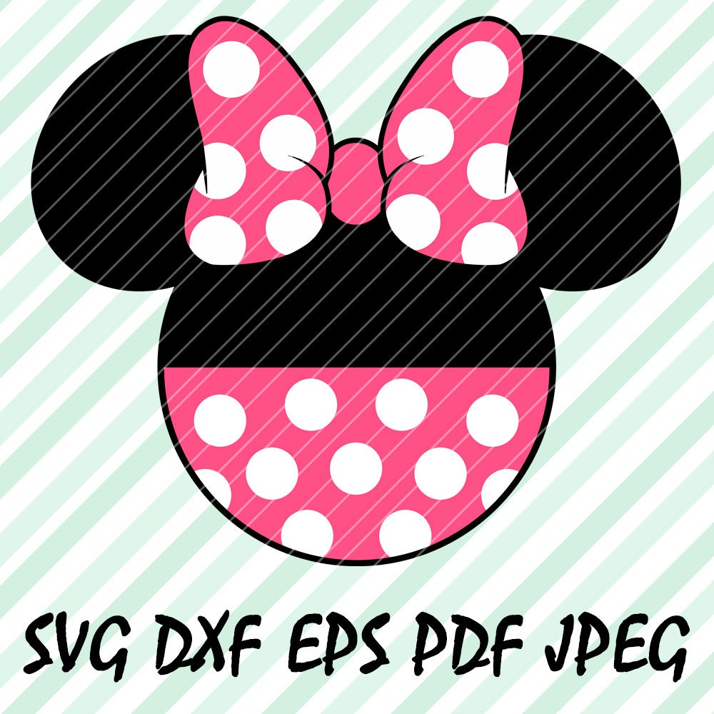 Download Minnie Mouse Pink SVG DXF Eps Pdf Vector Cuttable File ...