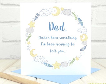 Pregnancy Reveal Card - Personalised New Baby Card - Pregnancy Announcement Card - New Arrival Card - Grandparents Reveal Card - First Child