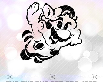 Super Brothers Mario and Luigi SVG DXF Stencil Template Cut File Cricut Design Silhouette Cameo Birthday Party Decoration Vinyl Tshirt Decal