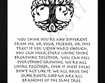 Avatar: The Last Airbender, Huu - Hand Drawn Quote - You Think You're Any Different from Me