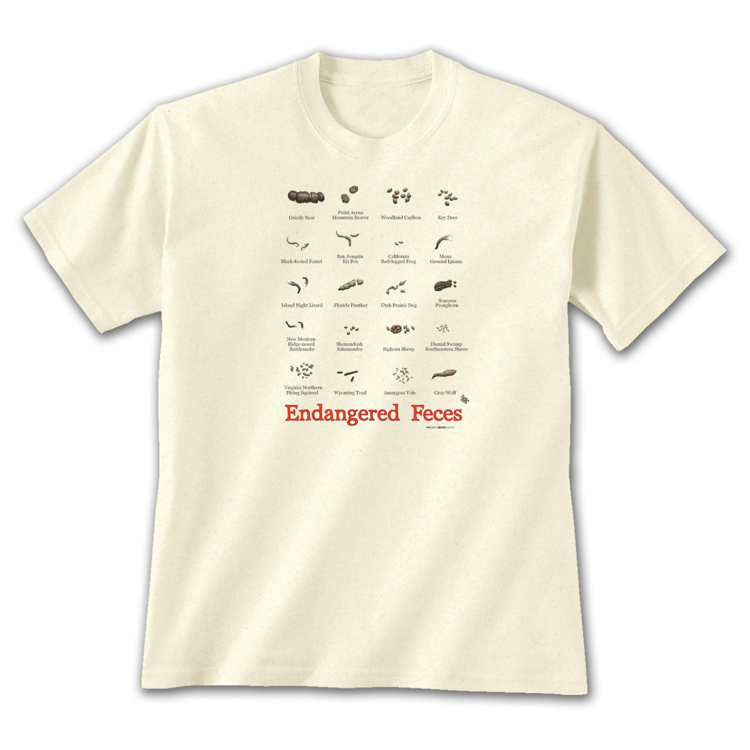 Endangered Feces T-Shirt Humor and Scientific Accuracy Outdoor