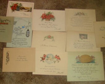 11 Pieces of Victorian Scrap (Holiday Cards)