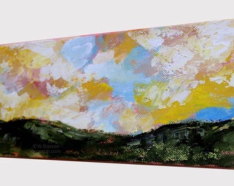 Horizontal Landscape, Landscape Painting, Original Painting, Original Art, Winjimir, Home Decor, Office Decor, Wall Art, Wall Decor, Gift,