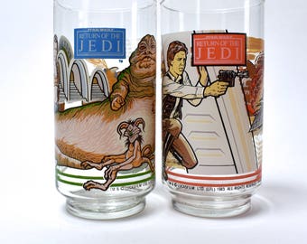 In a Galaxy Far, Far Away... Return of the Jedi Drinking Glass Set of 2